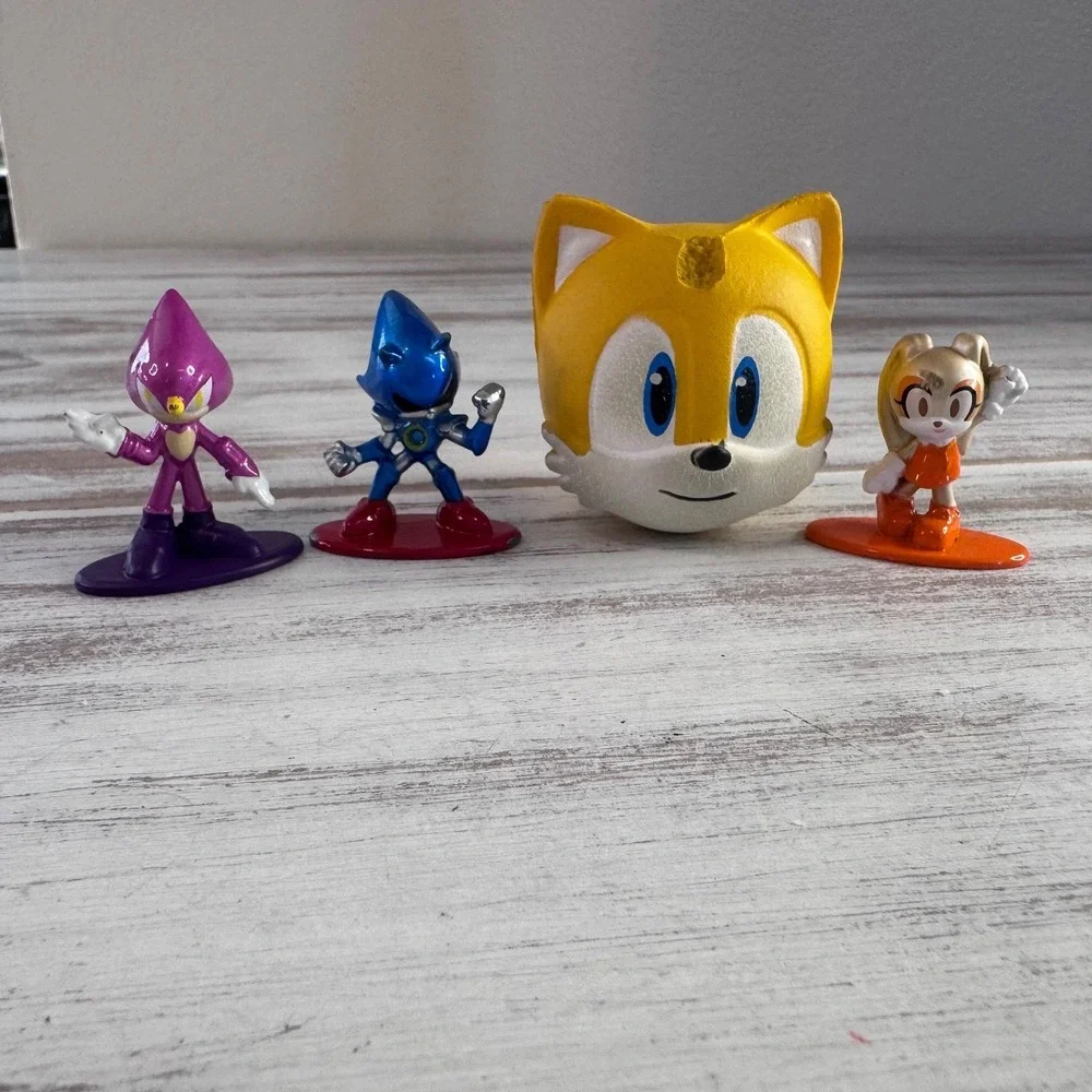 Sega Sonic the Hedgehog Lot Metal Diecast Figures & SquishMe‎ Jada Toys